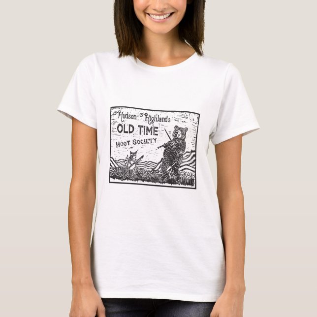 Hudson Highlands Old Time Hoot Society Tee! Womens T-Shirt (Front)