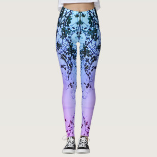 Hudson Leggings Pink Blue Purple Fade