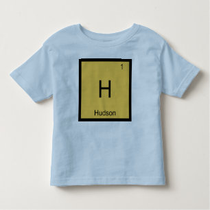 Hudson  Name Chemistry Element Periodic Table Toddler T-Shirt