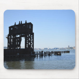 Hudson River Dock New York City NYC Photography Mouse Mat