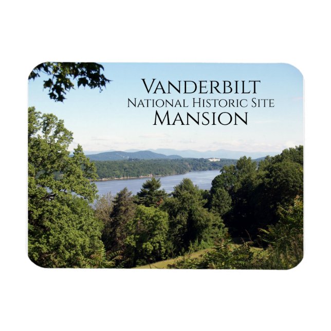Hudson River from Vanderbilt Mansion, Hyde Par, NY Magnet (Horizontal)