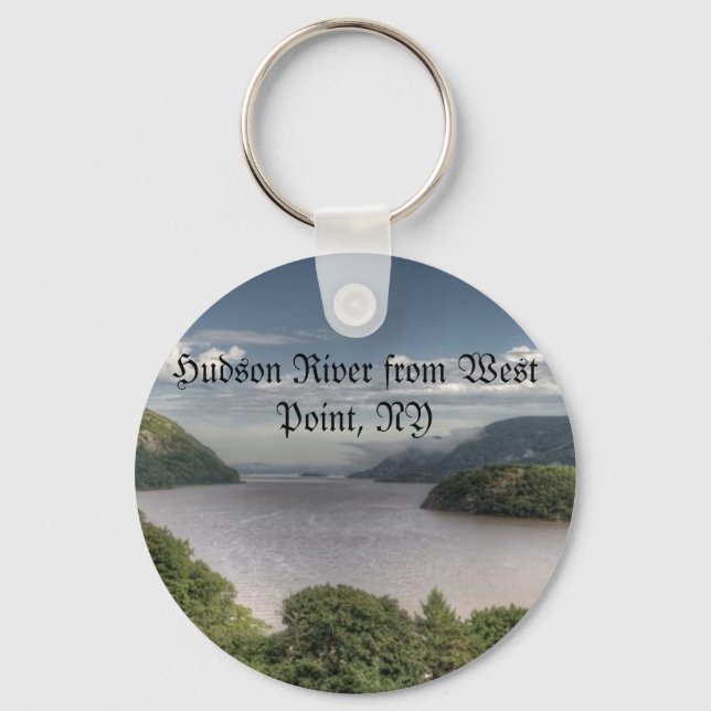 Hudson River from West Point, NY Key Ring (Front)