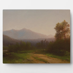Hudson River Landscape, c.1860-5 (oil on canvas) Plaque