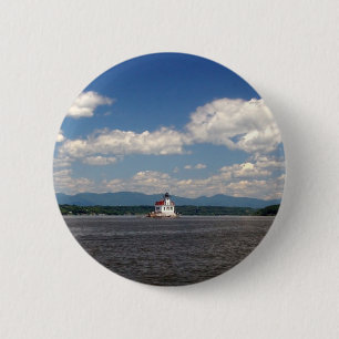 Hudson River Lighthouse 6 Cm Round Badge