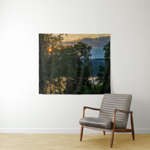 Hudson River Summer Evening Tapestry