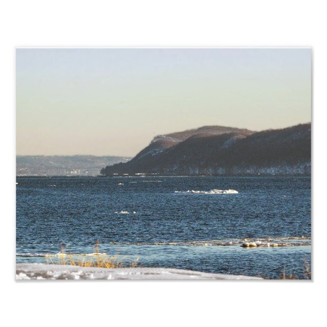 Hudson River Thaw Photo Print (Front)