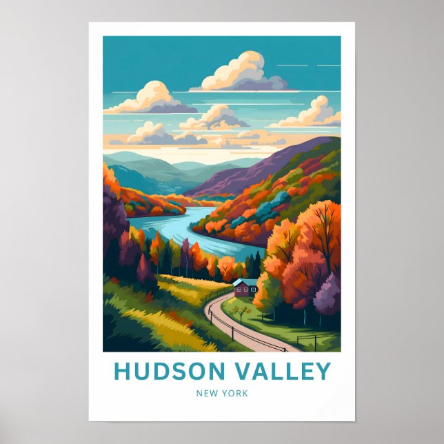 Hudson Valley New York Travel Print (Front)