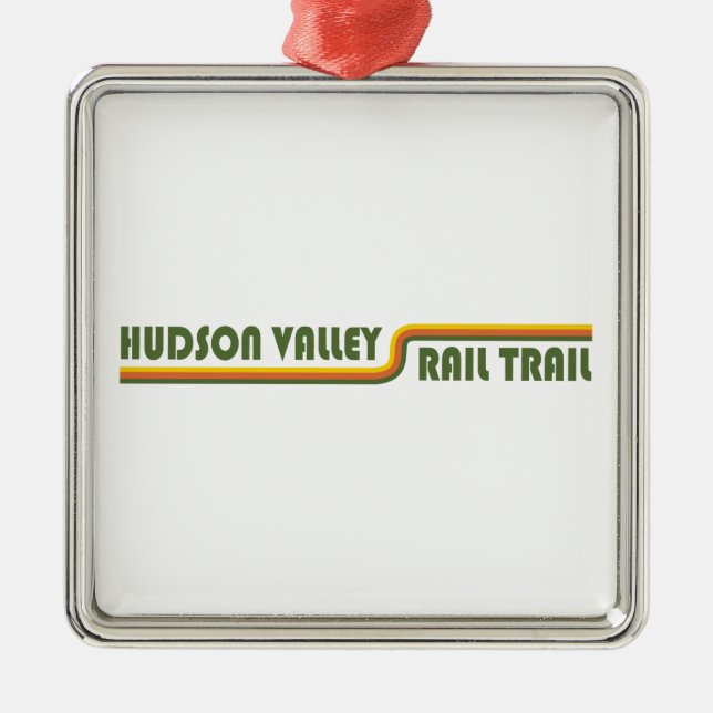 Hudson Valley Rail Trail New York Metal Tree Decoration (Front)