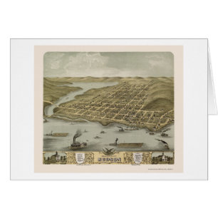 Hudson, WI Panoramic Map - 1870