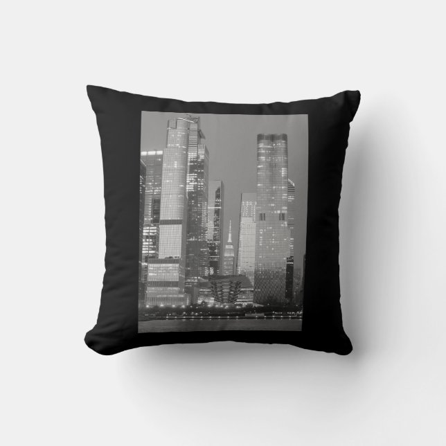 Hudson Yards (Vessel) Empire State Building, NYC Cushion (Front)