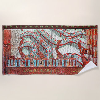 Hudson's Bay Christmas Shop Beach Towel