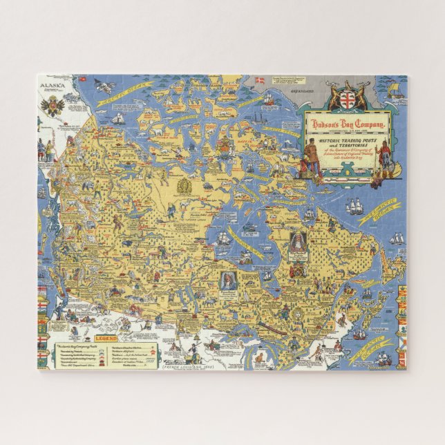 Hudson's Bay Company - Map of Canada Jigsaw Puzzle (Horizontal)