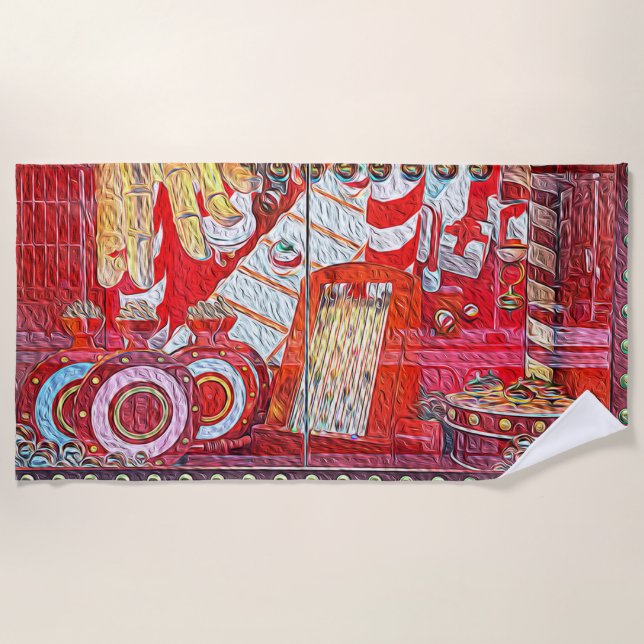 Hudson's Bay Gift Shop of Christmas Beach Towel (Front)