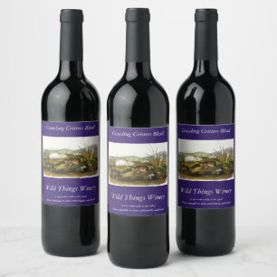 Hudson's Bay (Ungava Collared) Lemming by Audubon Wine Label