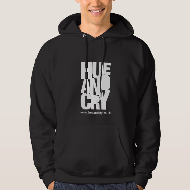 Hue and Cry - Hooded Sweatshirt (Black) (Front)