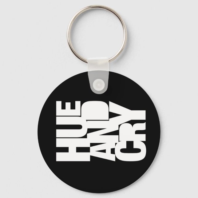 Hue and Cry - Keychain (Black) (Front)