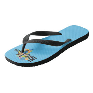 Hue-Man Flip Flops
