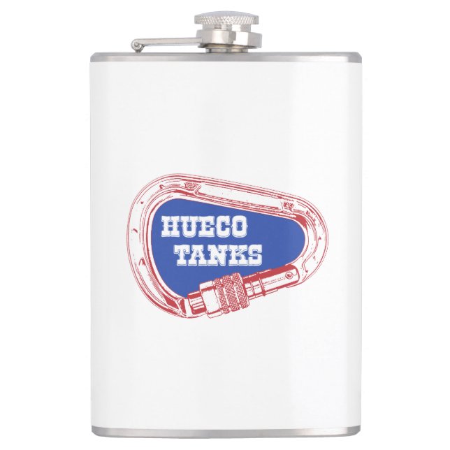 Hueco Tanks Carabiner Hip Flask (Front)