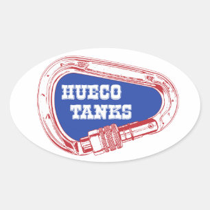 Hueco Tanks Carabiner Oval Sticker
