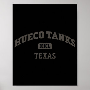 Hueco Tanks College Style Rock Climbing Area Desig Poster