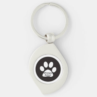 Huella de animal key ring