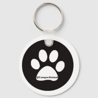Huella de animal key ring