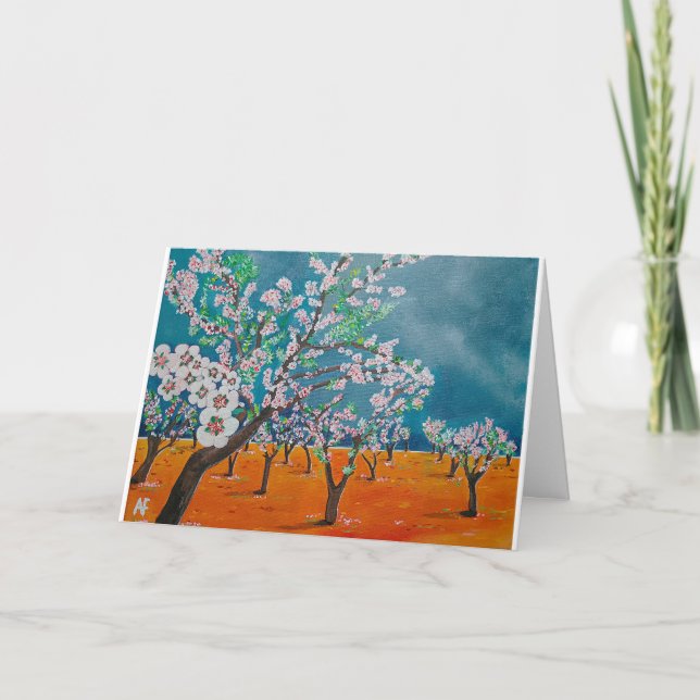 Huerto de Almendros Painting by Alfred Fox Card (Front)