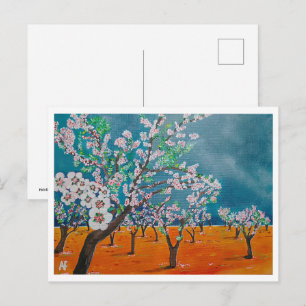Huerto de Almendros Painting by Alfred Fox Postcard