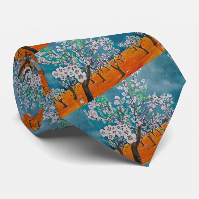 Huerto de Almendros Painting by Alfred Fox Tie (Rolled)