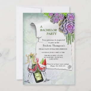 Hues of Sea Green & Lavender Bachelor Party