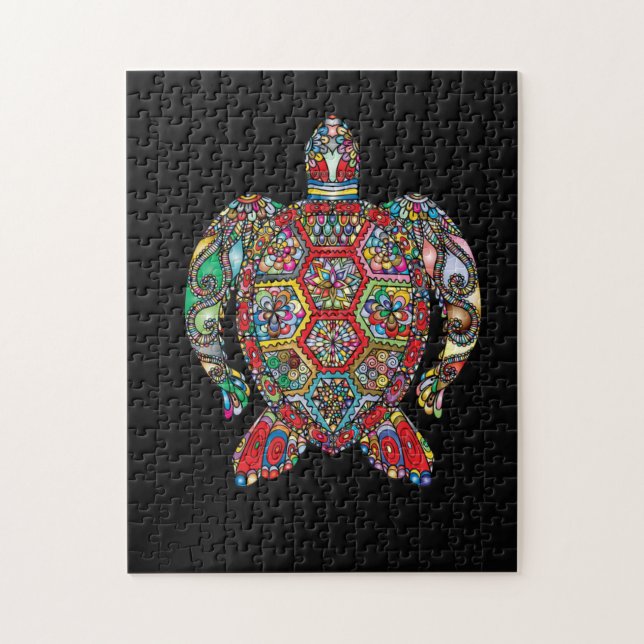 hues of the turtle jigsaw puzzle (Vertical)