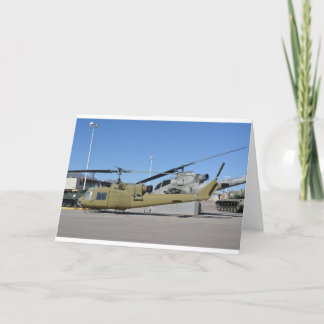 Huey & Cobra helicopters Aircraft Destiny Thank You Card