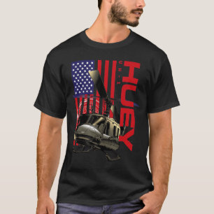 Huey Military Helicopter Aeroplane T-Shirt