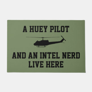 Huey Pilot and an Intel Nerd Live Here Doormat