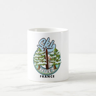 Huez Ski france retro logo Coffee Mug