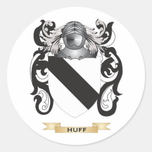 Huff Coat of Arms (Family Crest) Classic Round Sticker