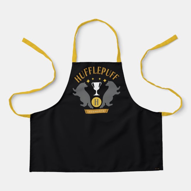 HUFFLEPUFF™ Badger and Cup House Pride Graphic Apron (Front)