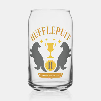 HUFFLEPUFF™ Badger and Cup House Pride Graphic Can Glass