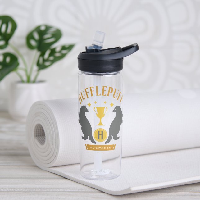 HUFFLEPUFF™ Badger and Cup House Pride Graphic Water Bottle (Yoga)