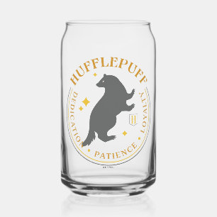 HUFFLEPUFF™ Badger House Pride Badge Can Glass