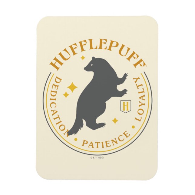 HUFFLEPUFF™ Badger House Pride Badge Magnet (Vertical)