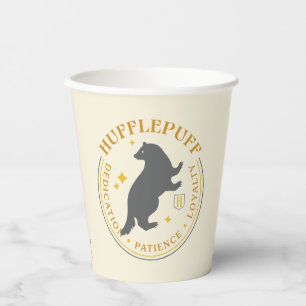 HUFFLEPUFF™ Badger House Pride Badge Paper Cups