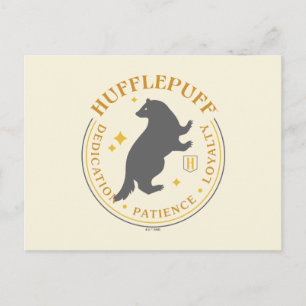 HUFFLEPUFF™ Badger House Pride Badge Postcard