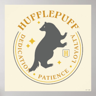 HUFFLEPUFF™ Badger House Pride Badge Poster