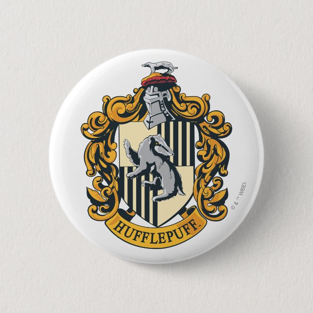 Hufflepuff Crest 6 Cm Round Badge (Front)