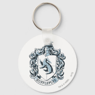 Hufflepuff Crest Blue Key Ring
