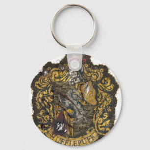 Hufflepuff Crest - Destroyed Key Ring
