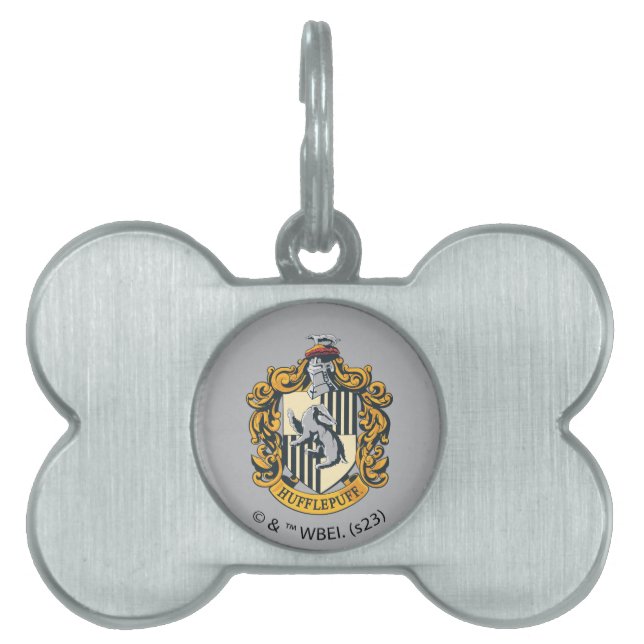 Hufflepuff Crest Pet ID Tag (Front)