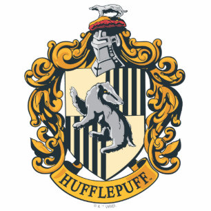 Hufflepuff Crest Photo Sculpture Key Ring