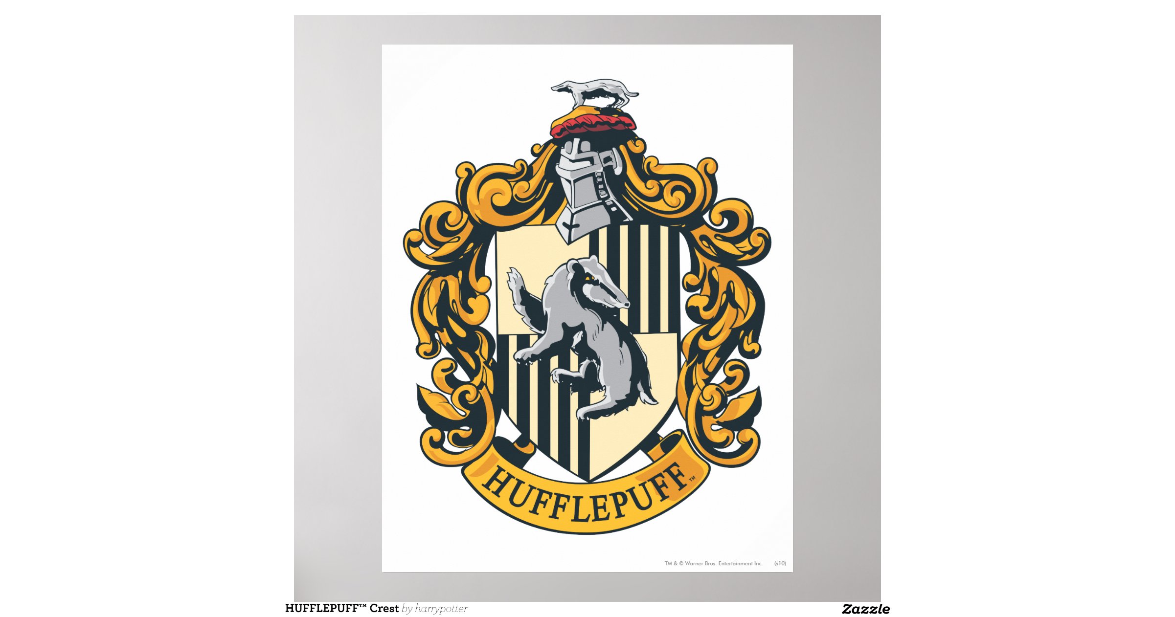 Hufflepuff Crest Poster | Zazzle